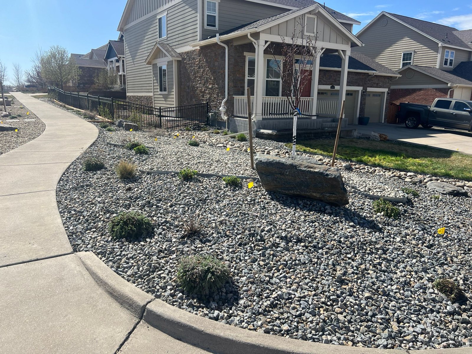 Landscaping project completed by C and BEL